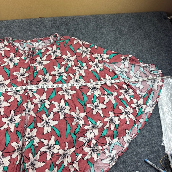 O’NEILL Women’s Kalani Midi Skirt Rusty Rose Floral Print size: Small - Picture 5 of 8